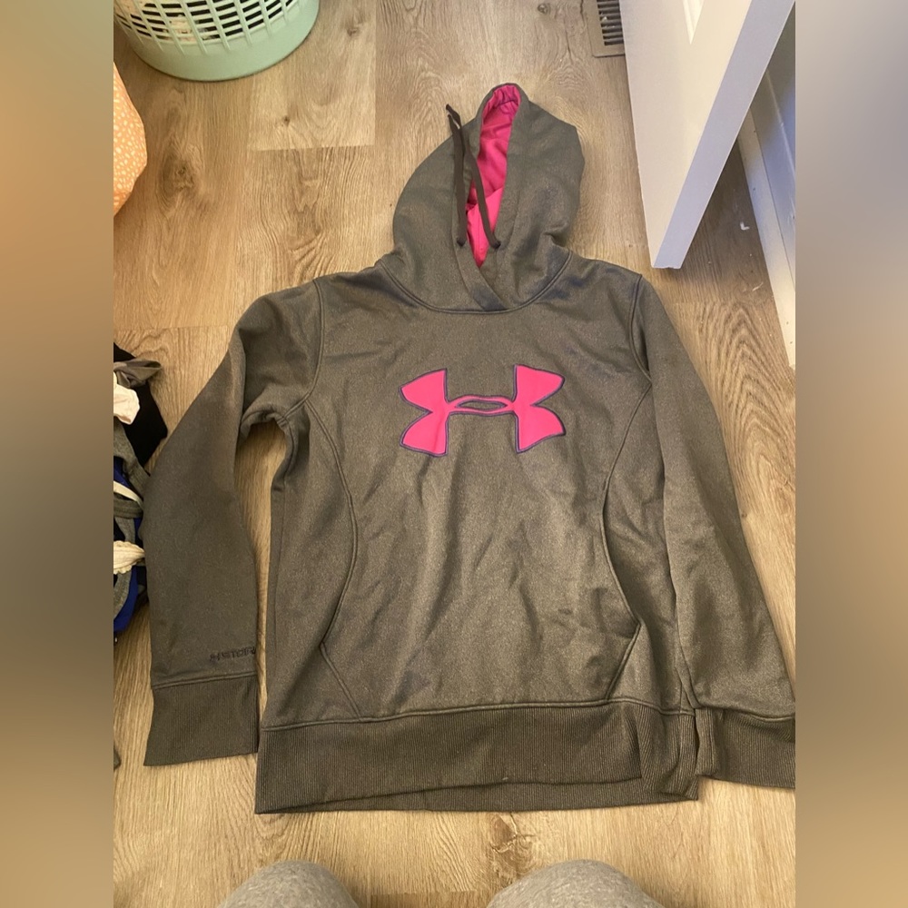 Gray under armor hoodie